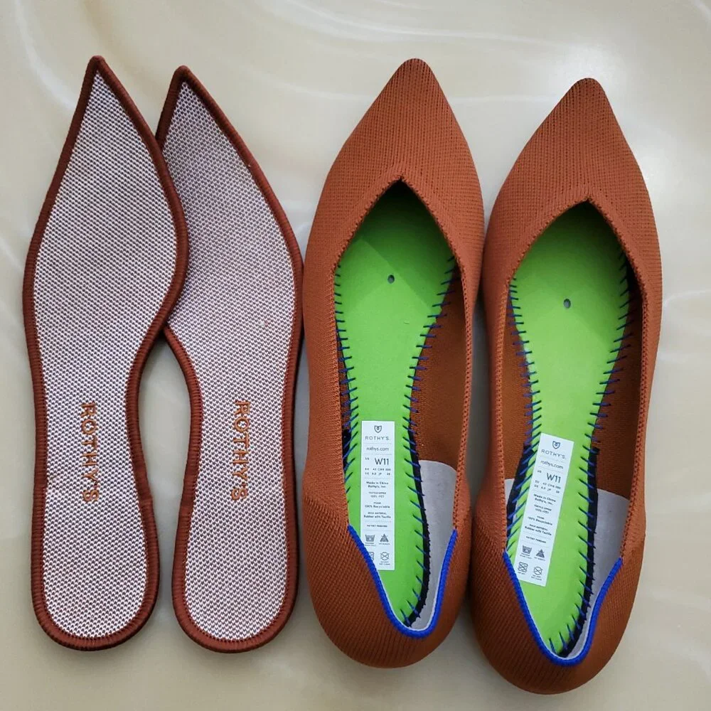 Rothy’s The Point Slip On Women's Flats in Brandy Size 11